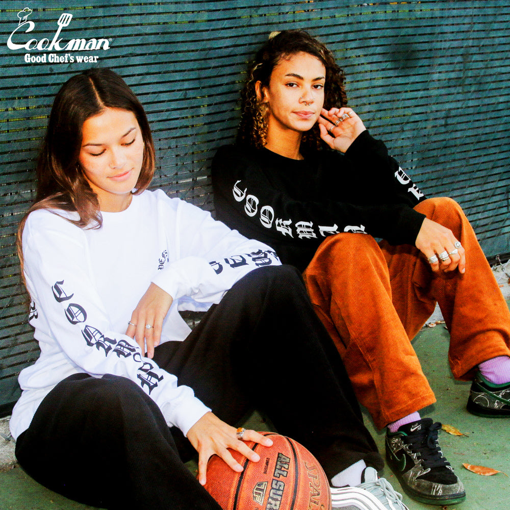 Cookman Long Sleeve Tees - Wine Opener : Black