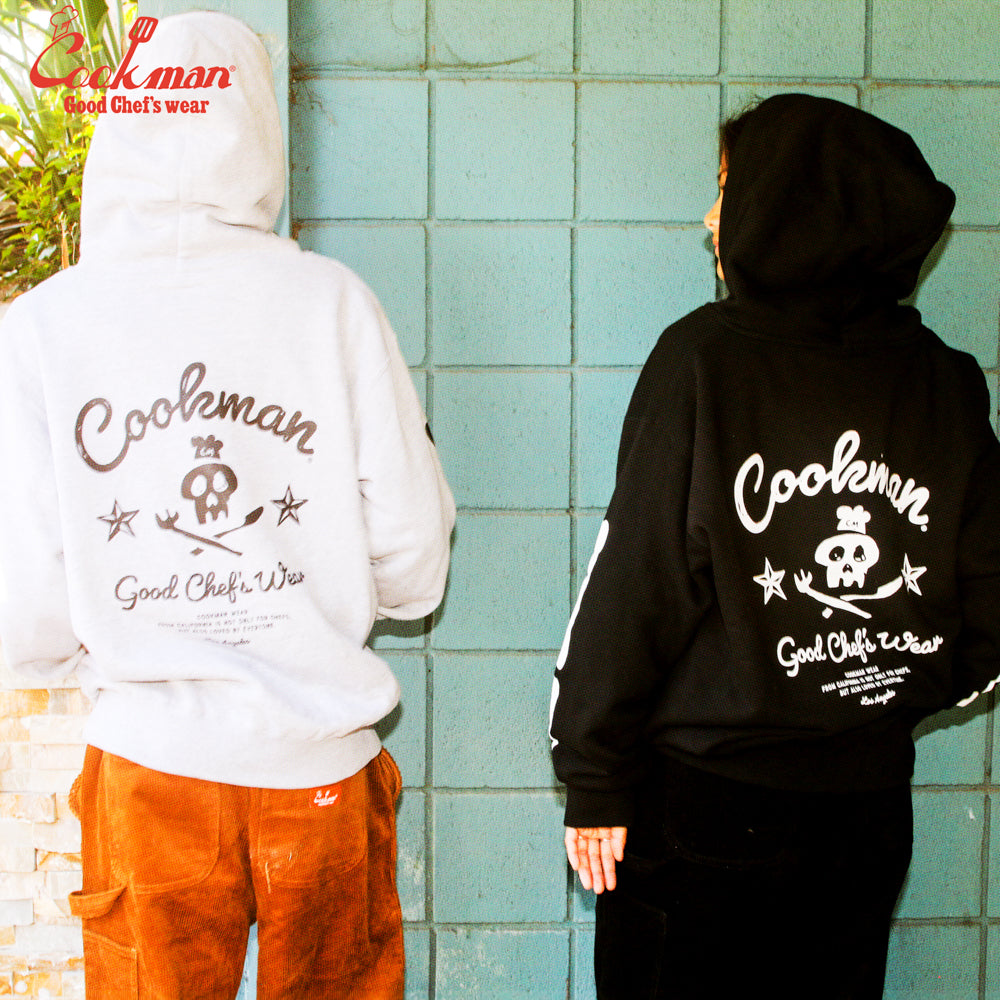Cookman Zip-up Hoodie - Skull : Black