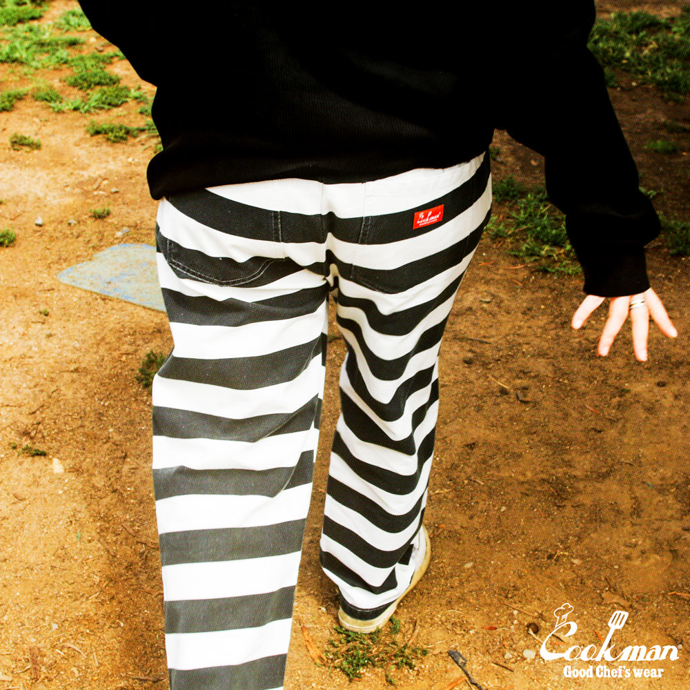 Cookman Chef Pants Semiwide -  Washed Duck Canvas Border