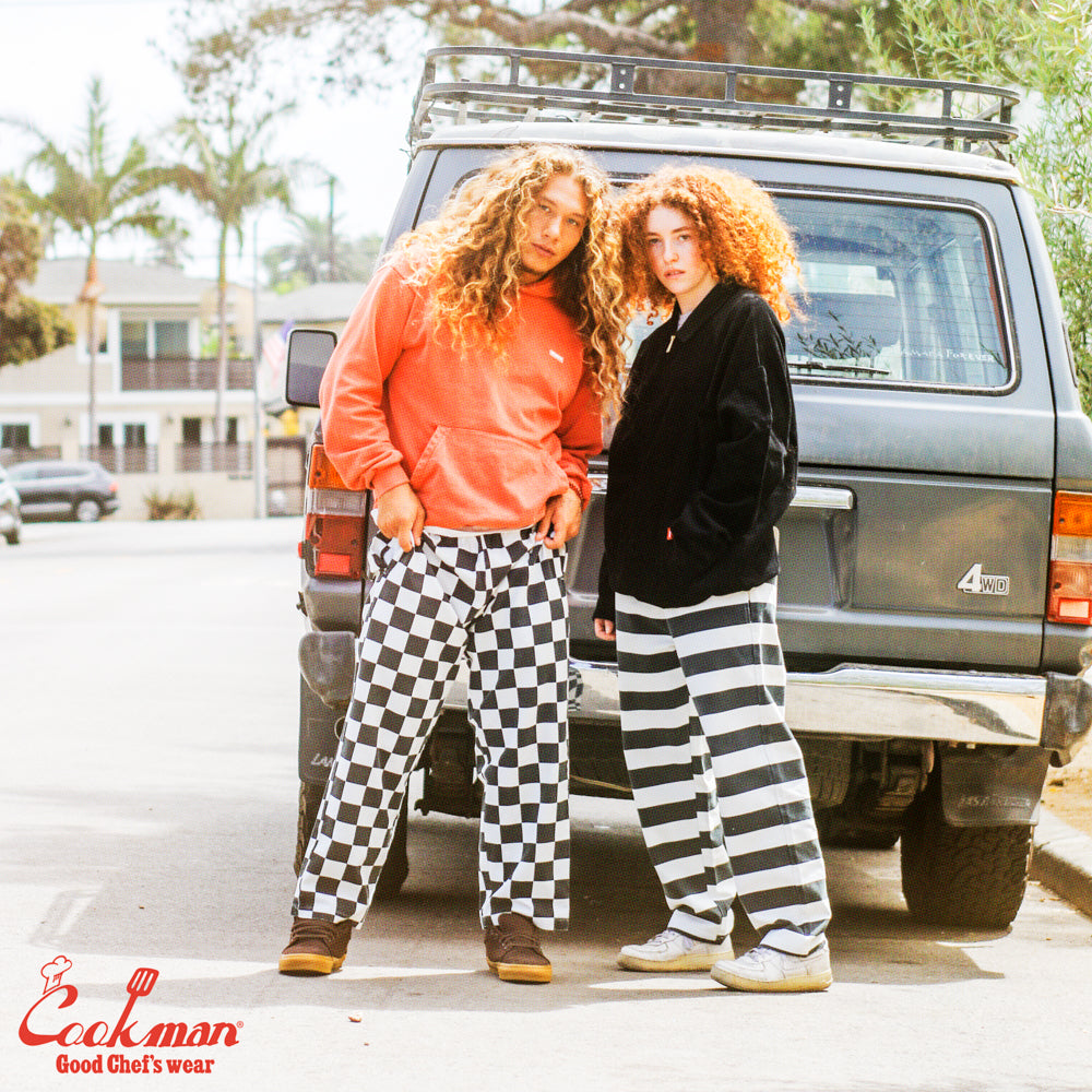 Cookman Chef Pants Semiwide -  Washed Duck Canvas Border