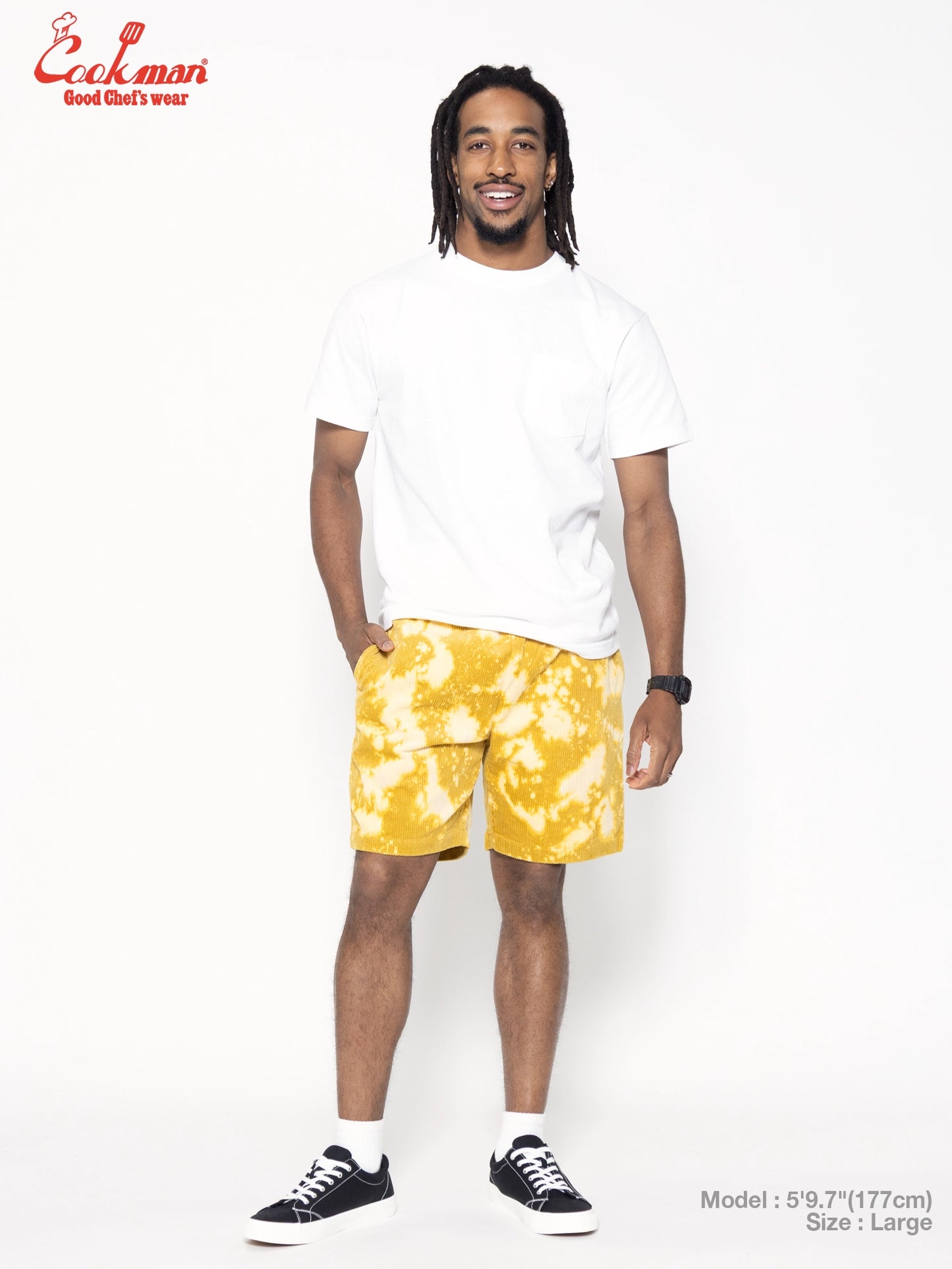 Chef Short Pants - Corduroy : FAT  Bleach Yellow