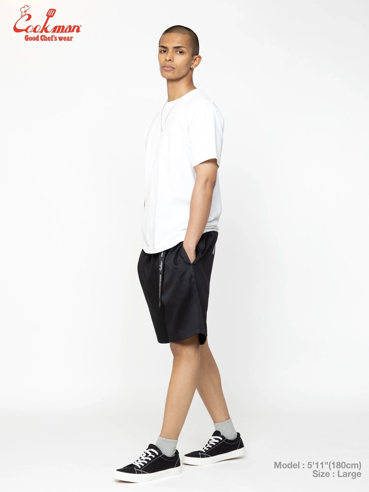 Chef Pants Short Black Belt  - Vision : Black