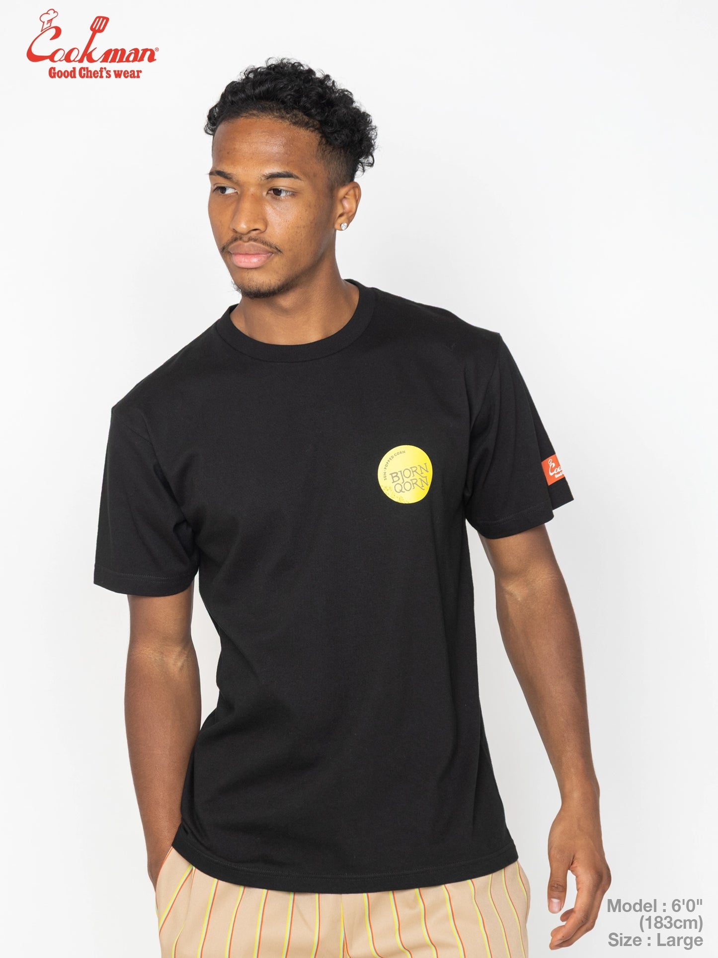 Tees - BjornQorn Popped by The Sun : Black