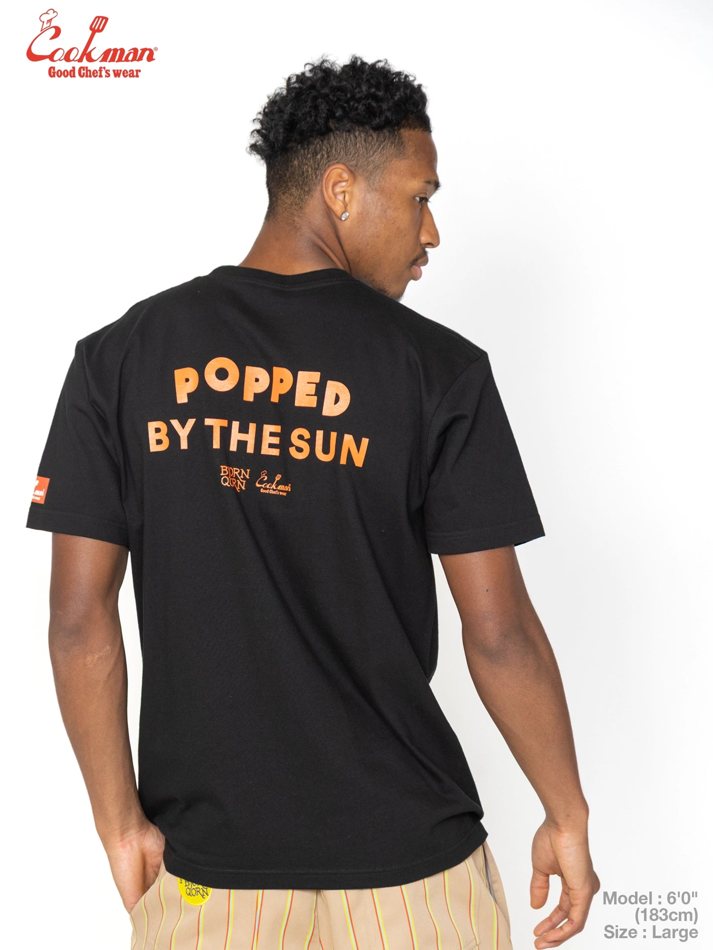 Tees - BjornQorn Popped by The Sun : Black