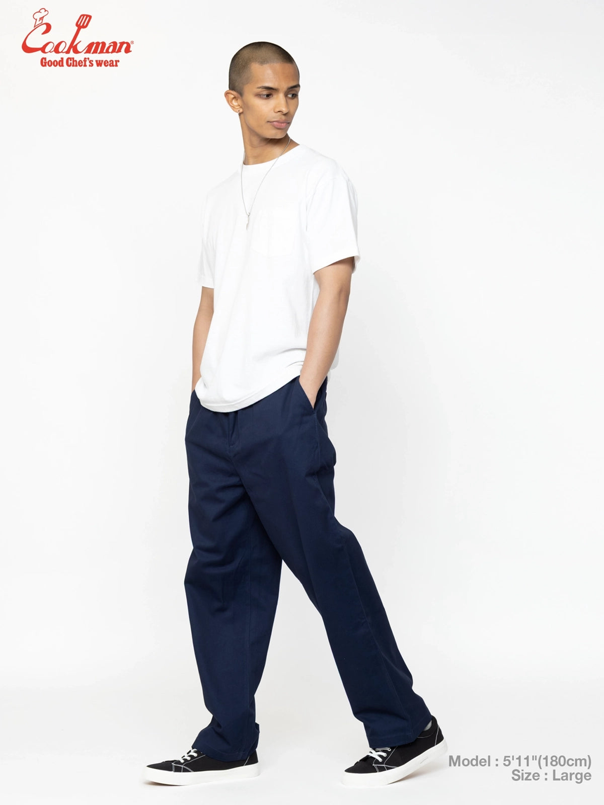 Heritage Wide Pants Heavy Twill - Navy