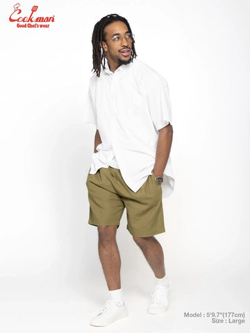Chef Short Pants - Linen : Olive