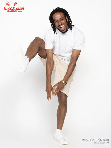 Carpenter's Pants Short : Heavy twill - Cream