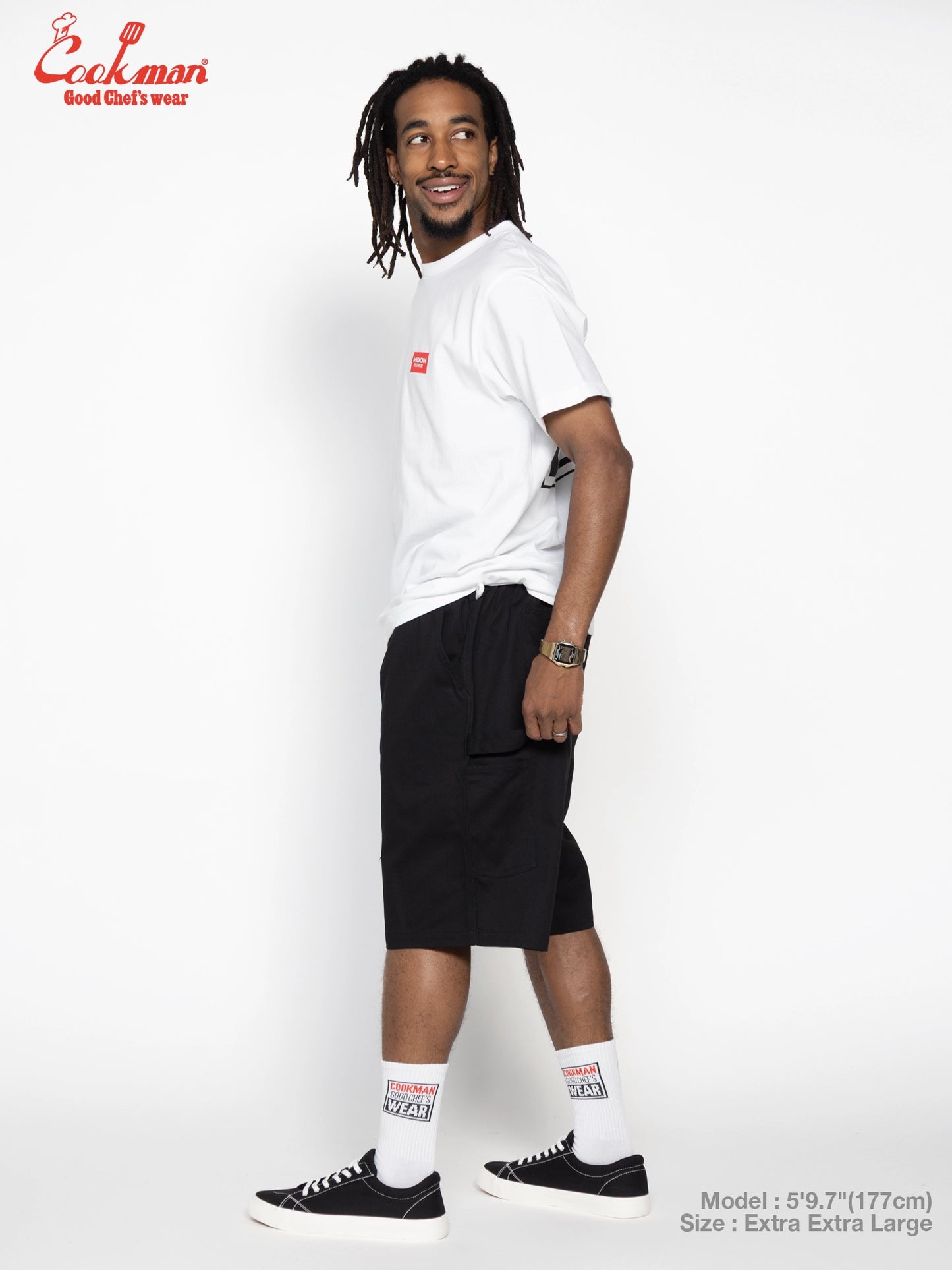 Carpenter's Pants Short : Heavy twill - Black