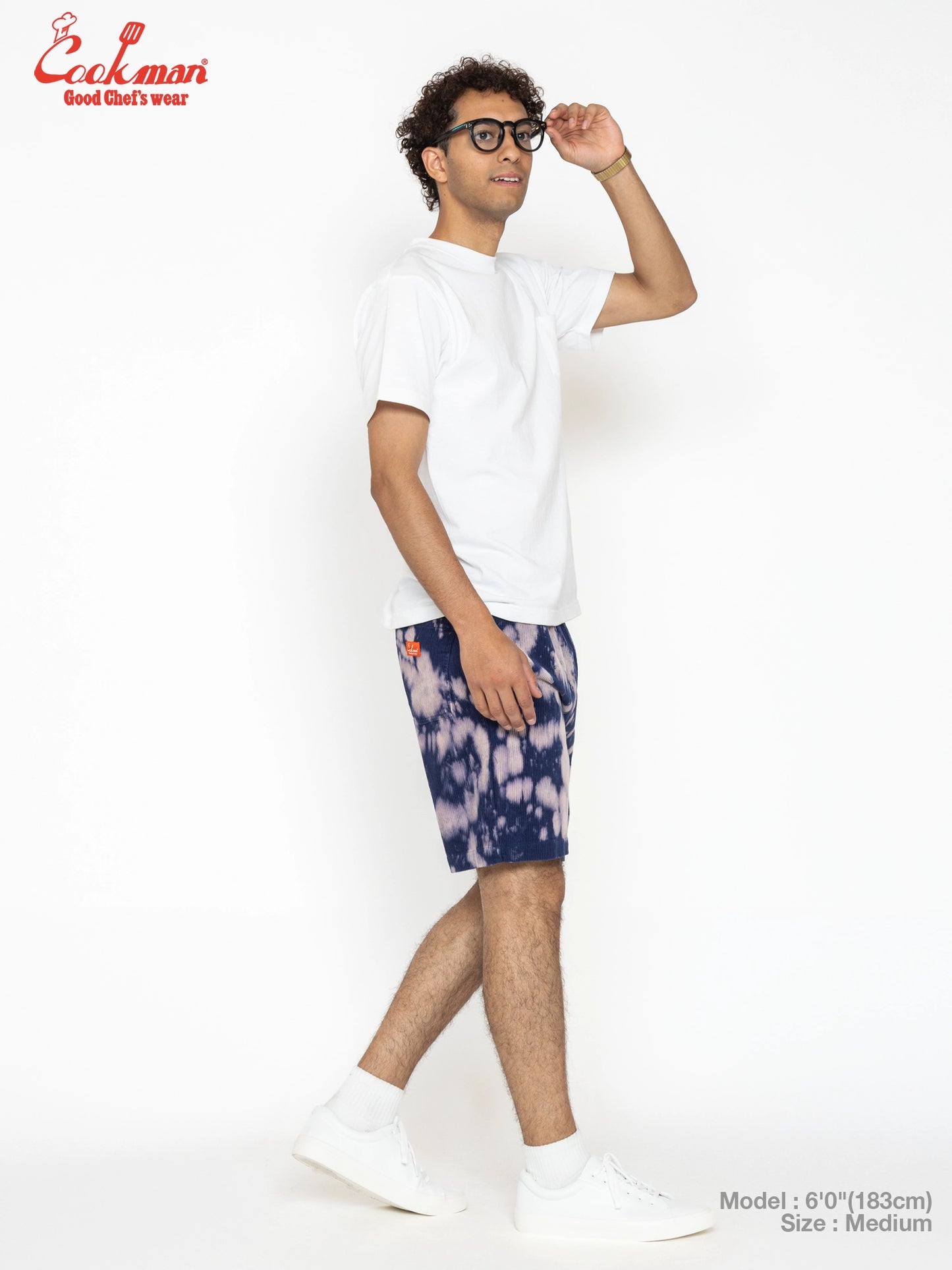 Chef Short Pants - Corduroy Bleach : Navy