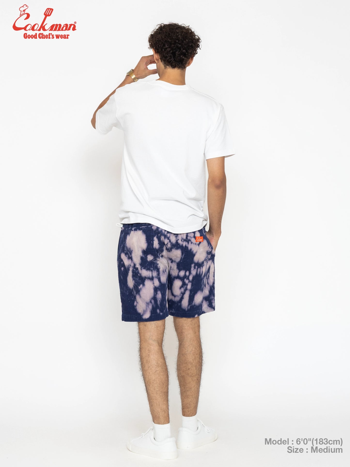 Chef Short Pants - Corduroy Bleach : Navy
