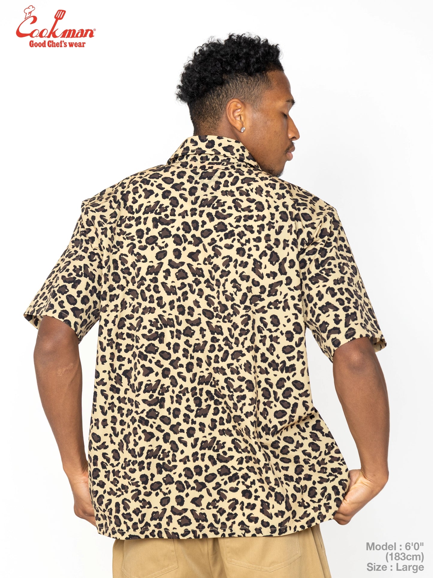 Work Shirts Short Sleeve Light -  Leopard : Beige