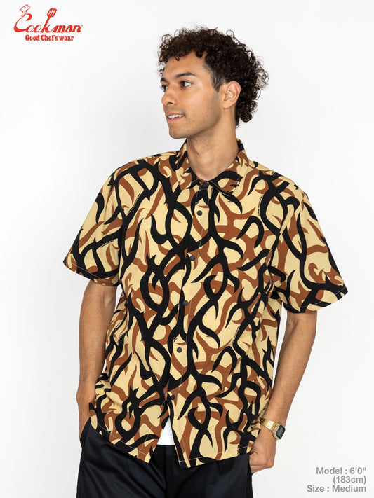 Work Shirts Short Sleeve Light - Tribal Camo : Beige