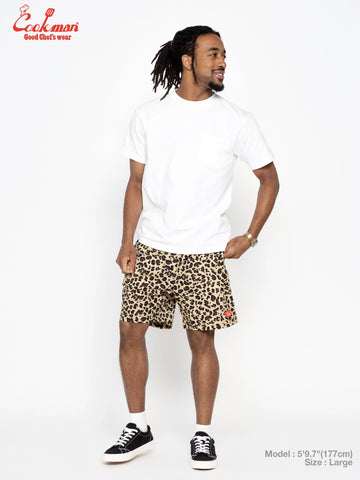 Chef Short Pants Light - Leopard : Beige