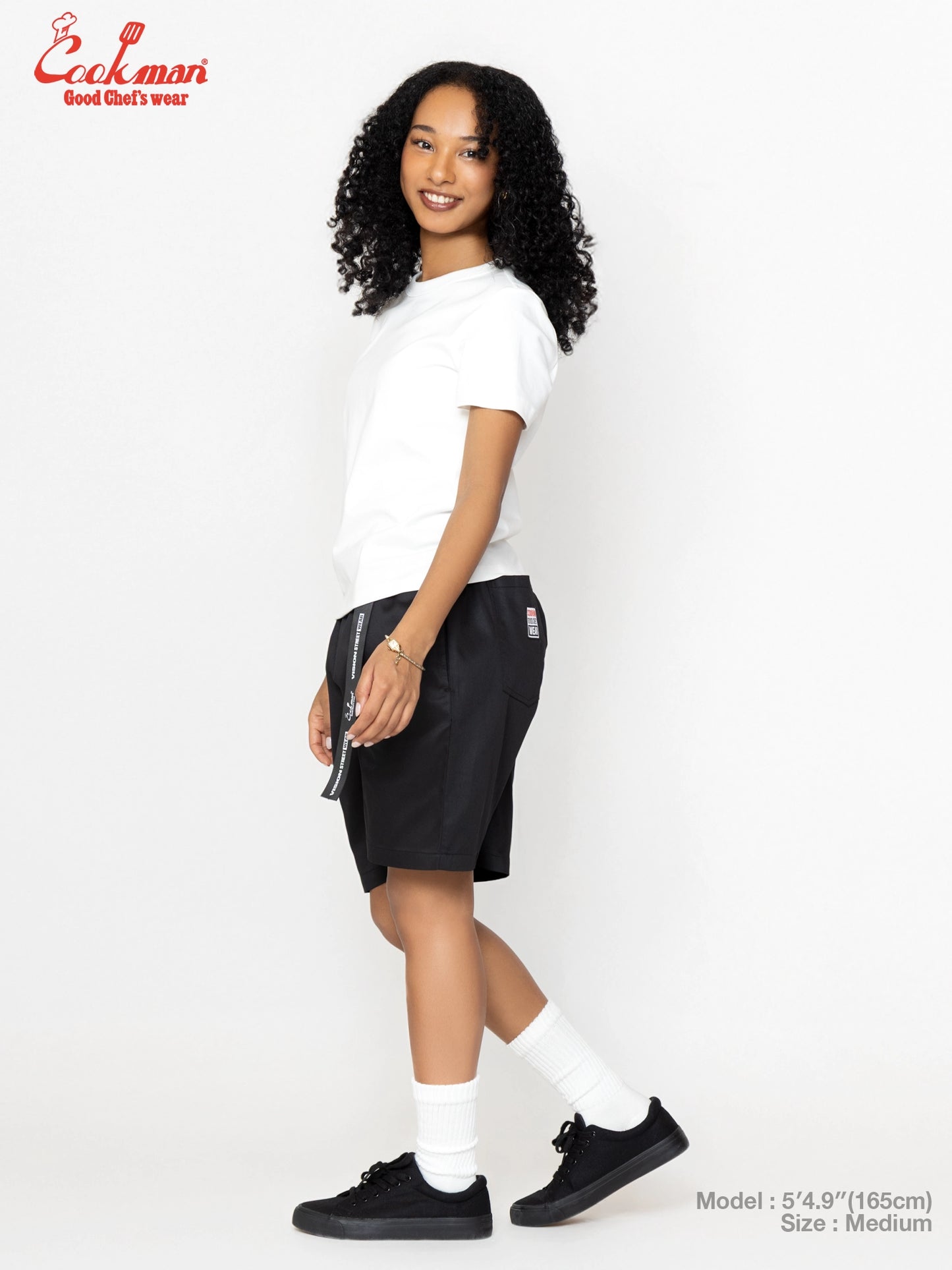 Chef Pants Short Black Belt  - Vision : Black
