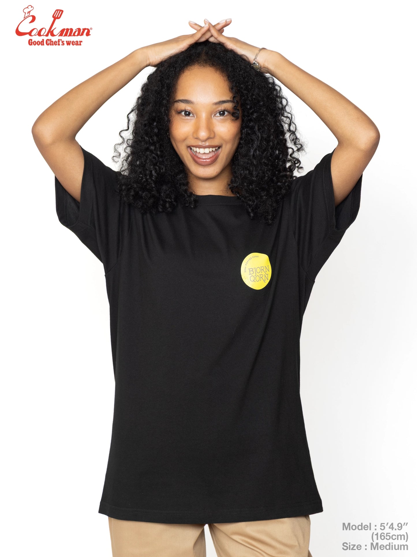 Tees - BjornQorn Popped by The Sun : Black