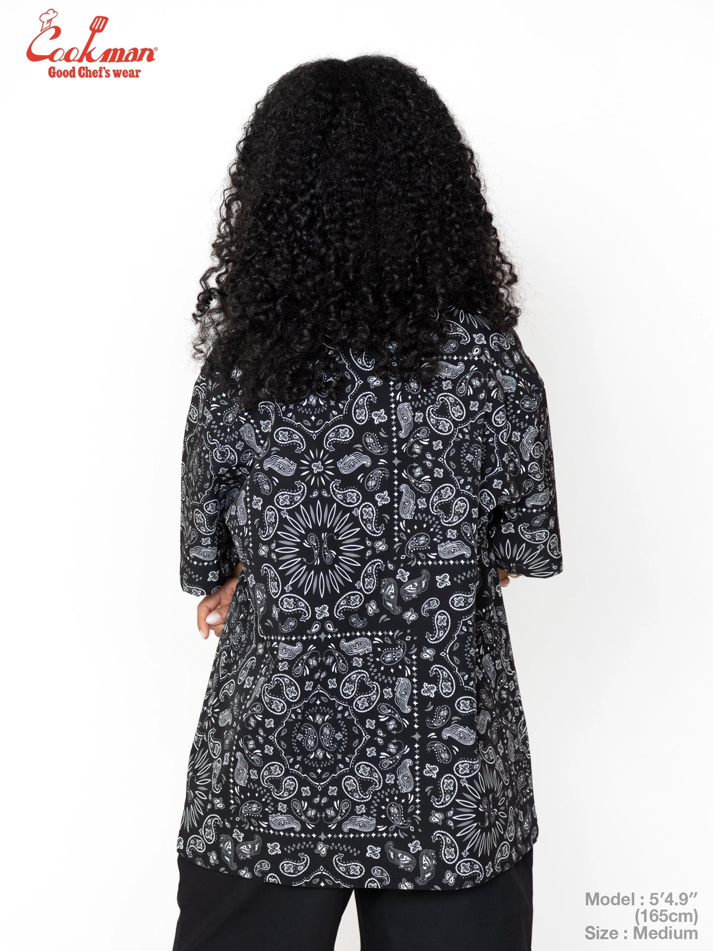 Work Shirts Short Sleeve Light -  Paisley : Black
