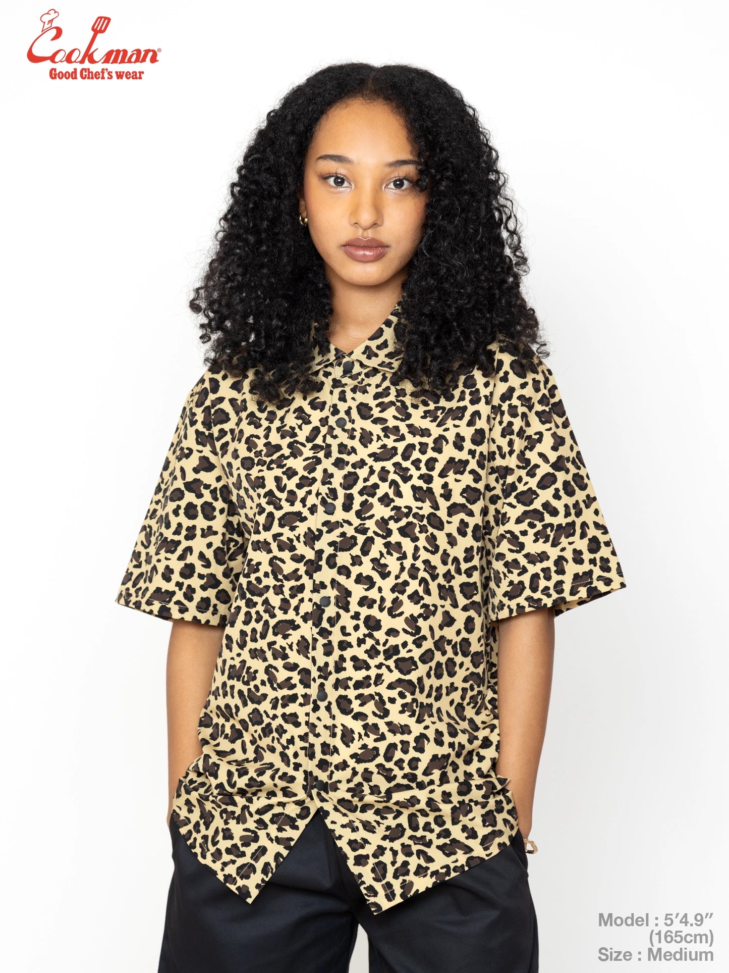 Work Shirts Short Sleeve Light -  Leopard : Beige