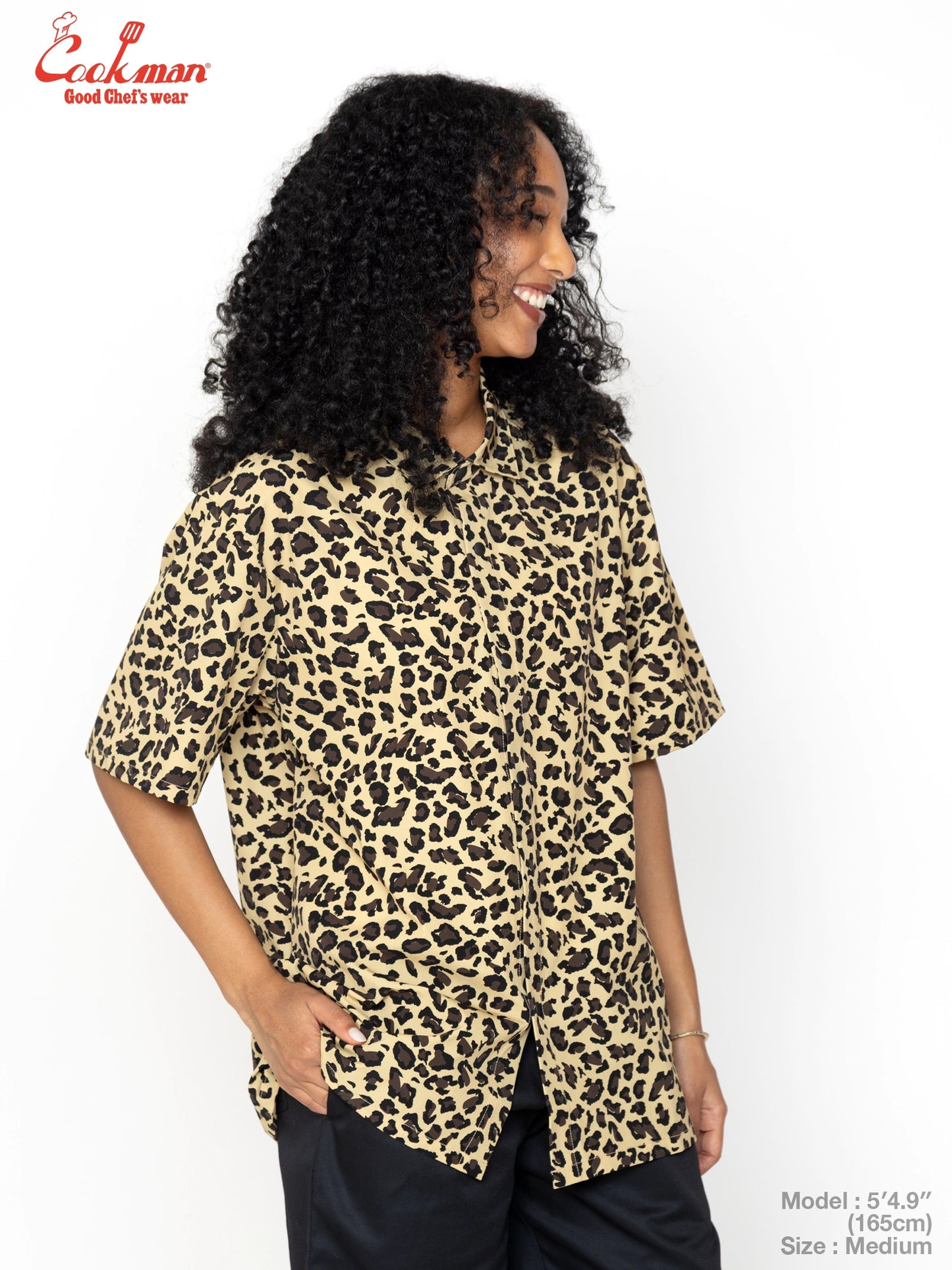Work Shirts Short Sleeve Light -  Leopard : Beige