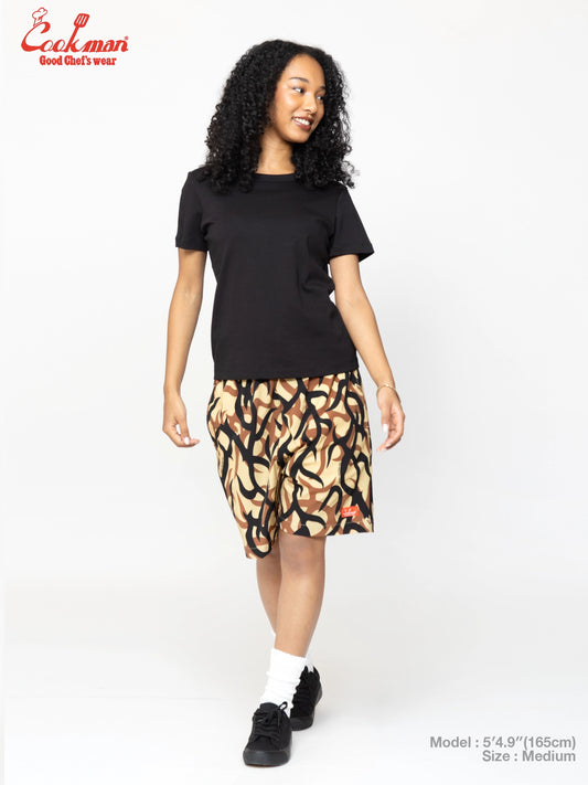 Chef Short Pants Light - Tribal Camo : Beige
