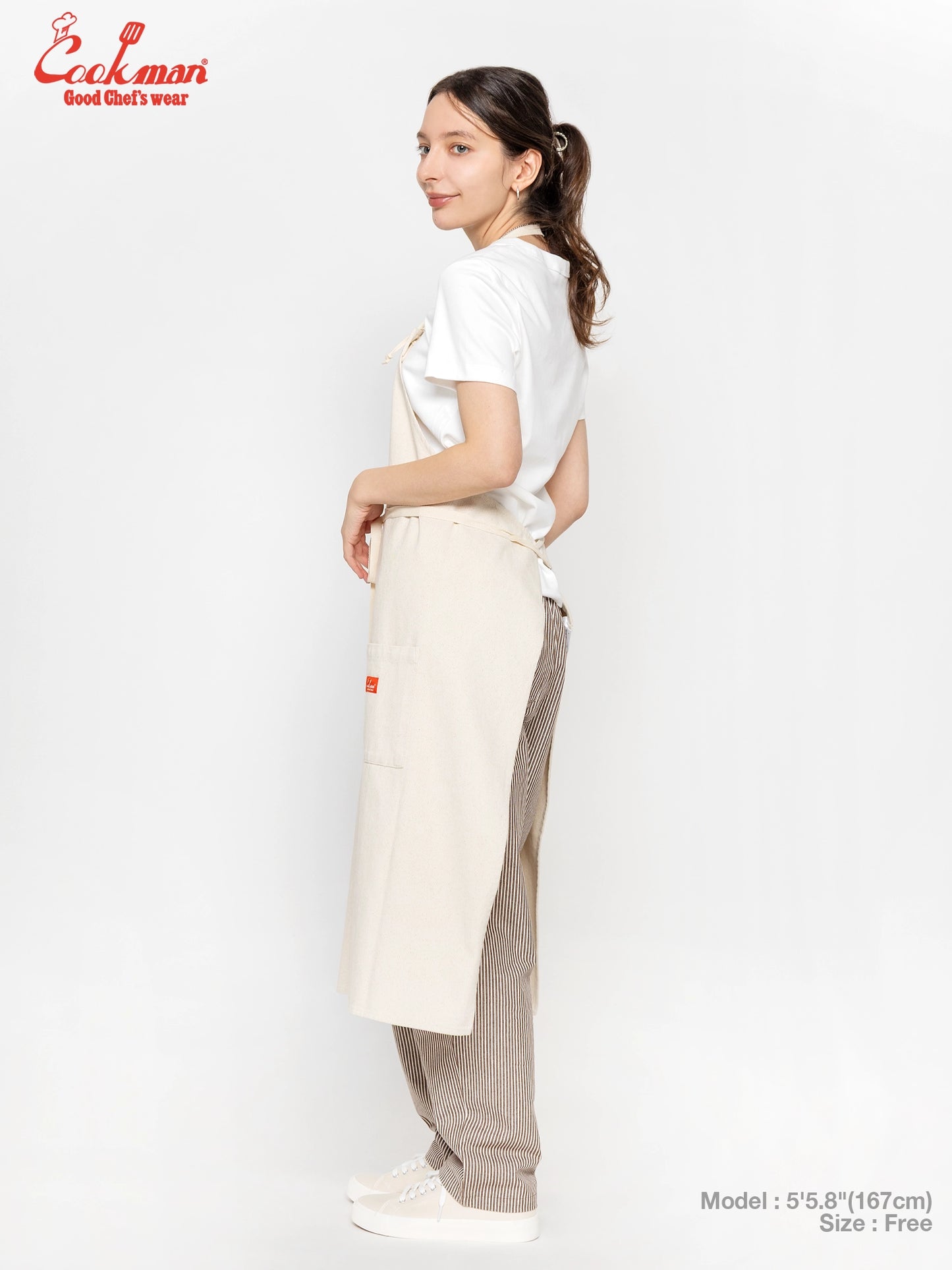 Long Apron - Denim : Natural