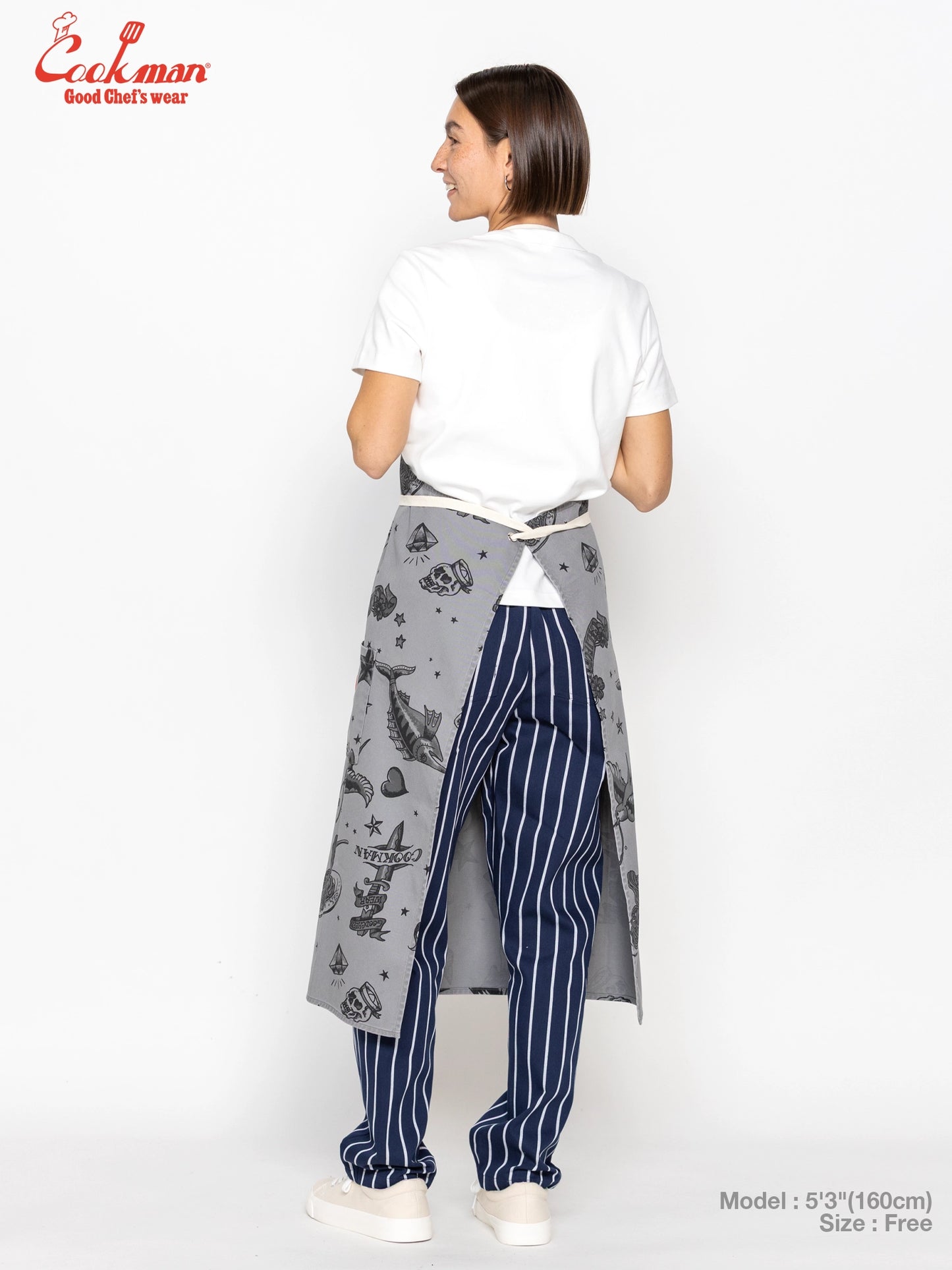 Long Apron - Old Tattoo : Gray