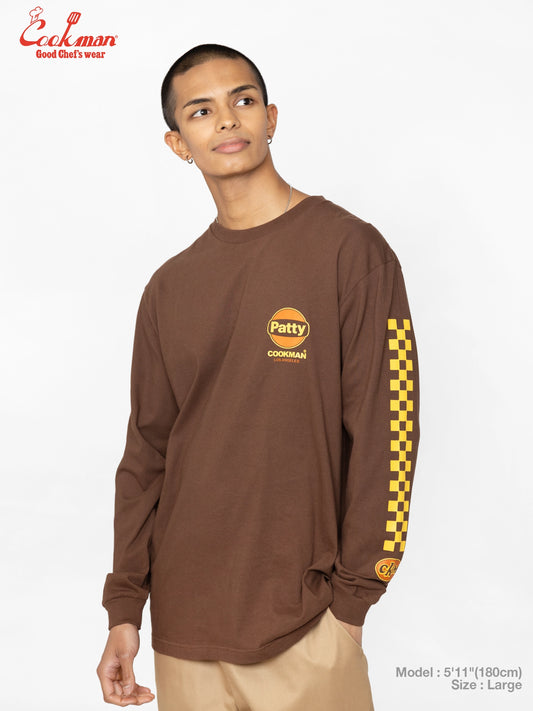 Long Sleeve Tees - Race : Dark Brown