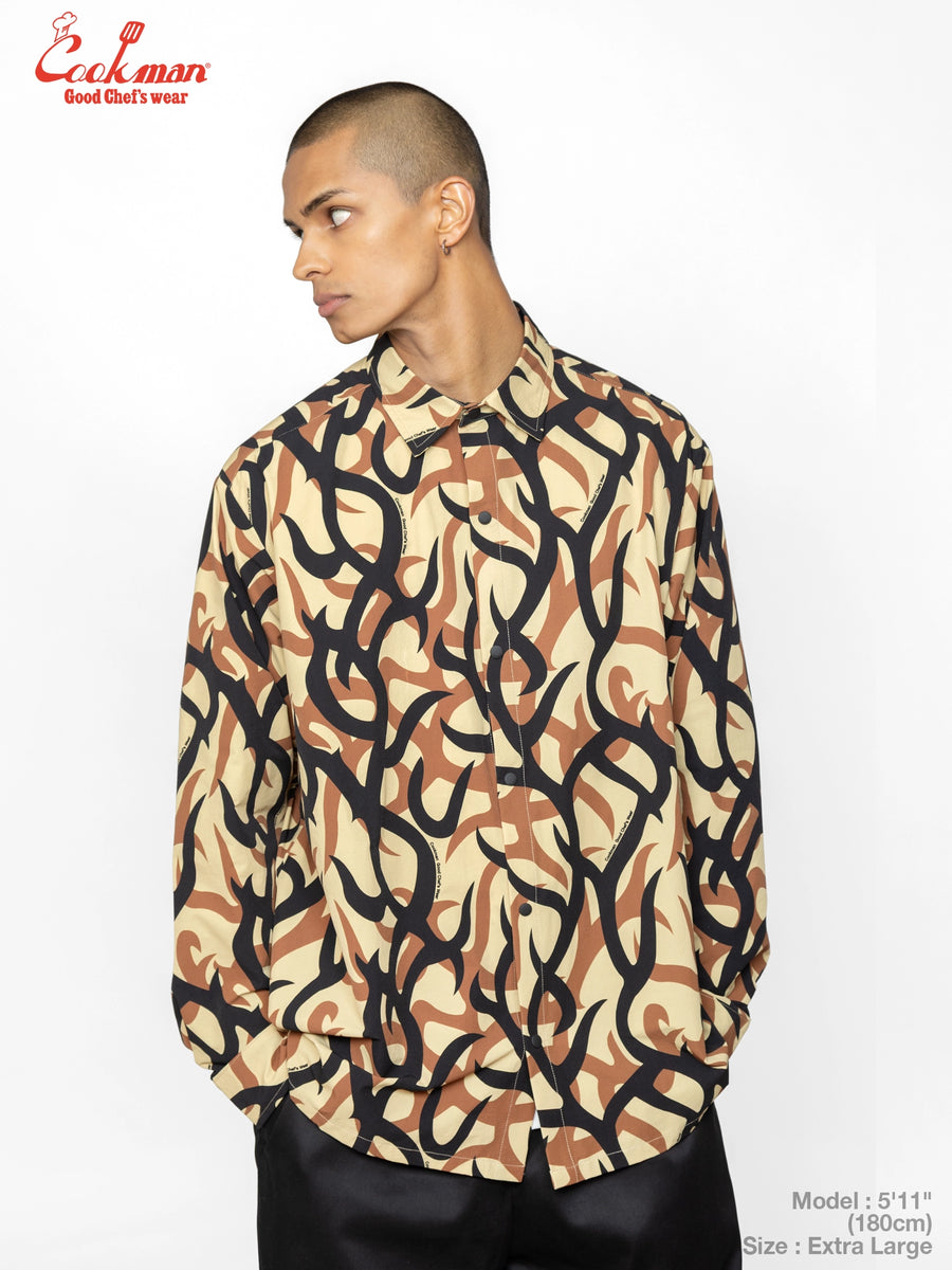 Work Shirts Long Sleeve - Tribal Camo : Beige