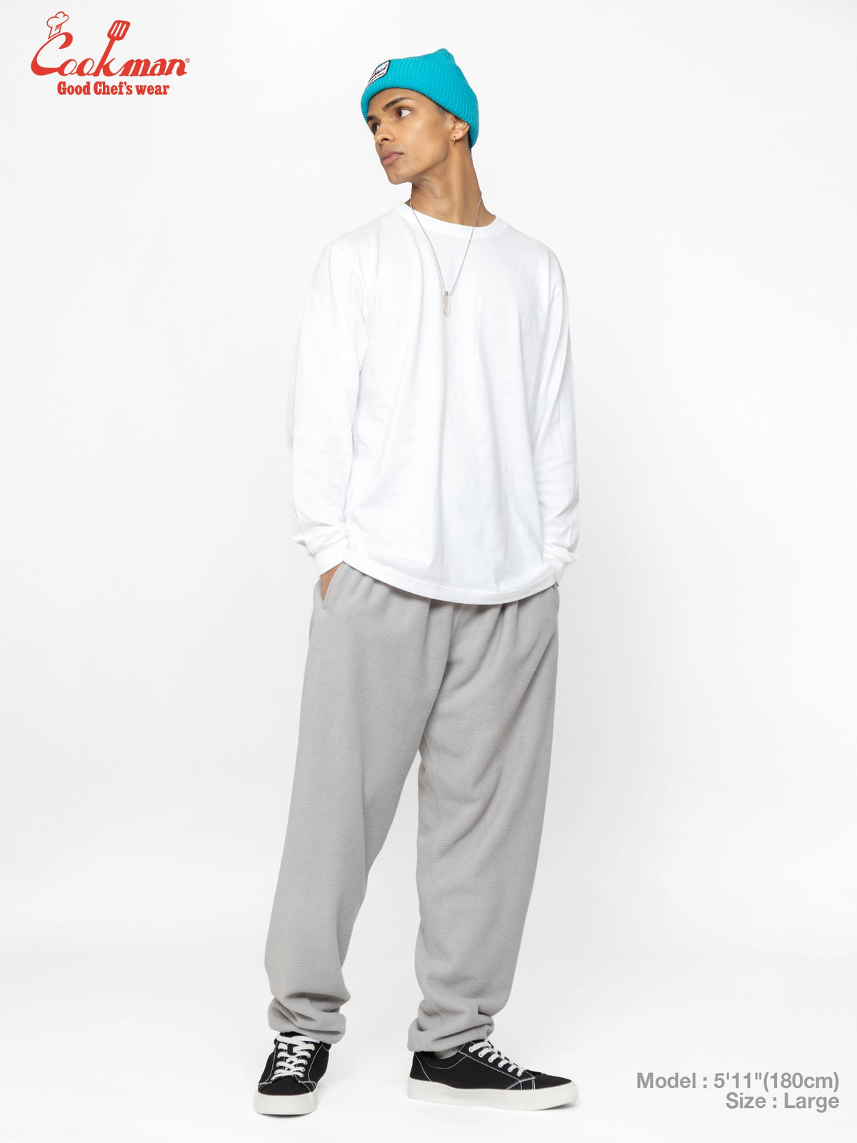 Chef Pants - Fleece : Light Gray