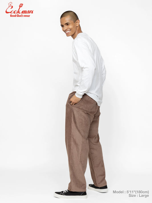 Chef Pants Semiwide - Corduroy : Cocoa