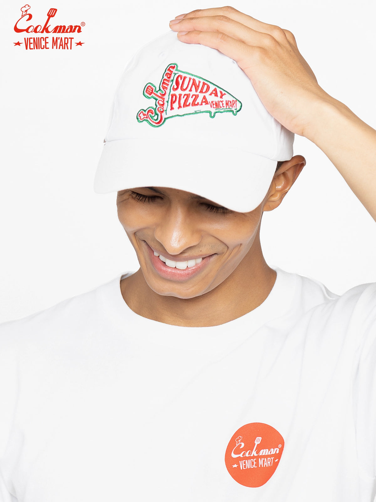 Cap - VENICE M'Art Embroidery : White