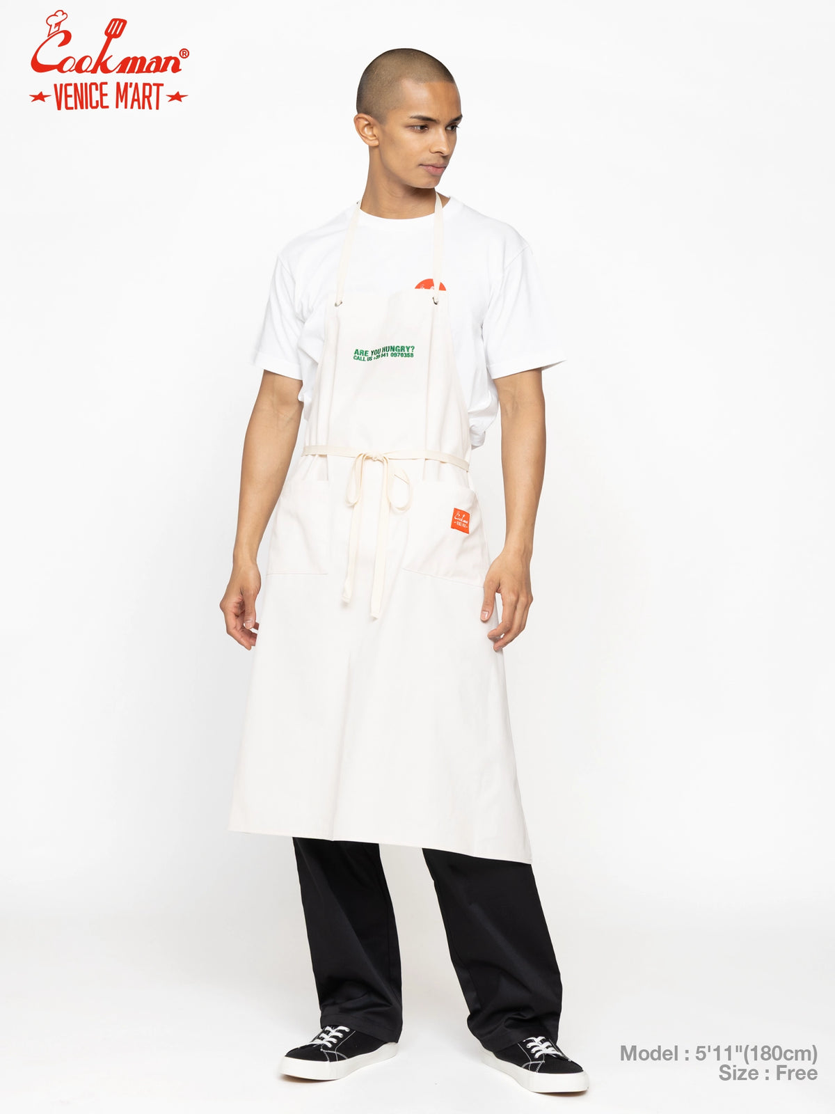 Long Apron - VENICE M'Art : Cream