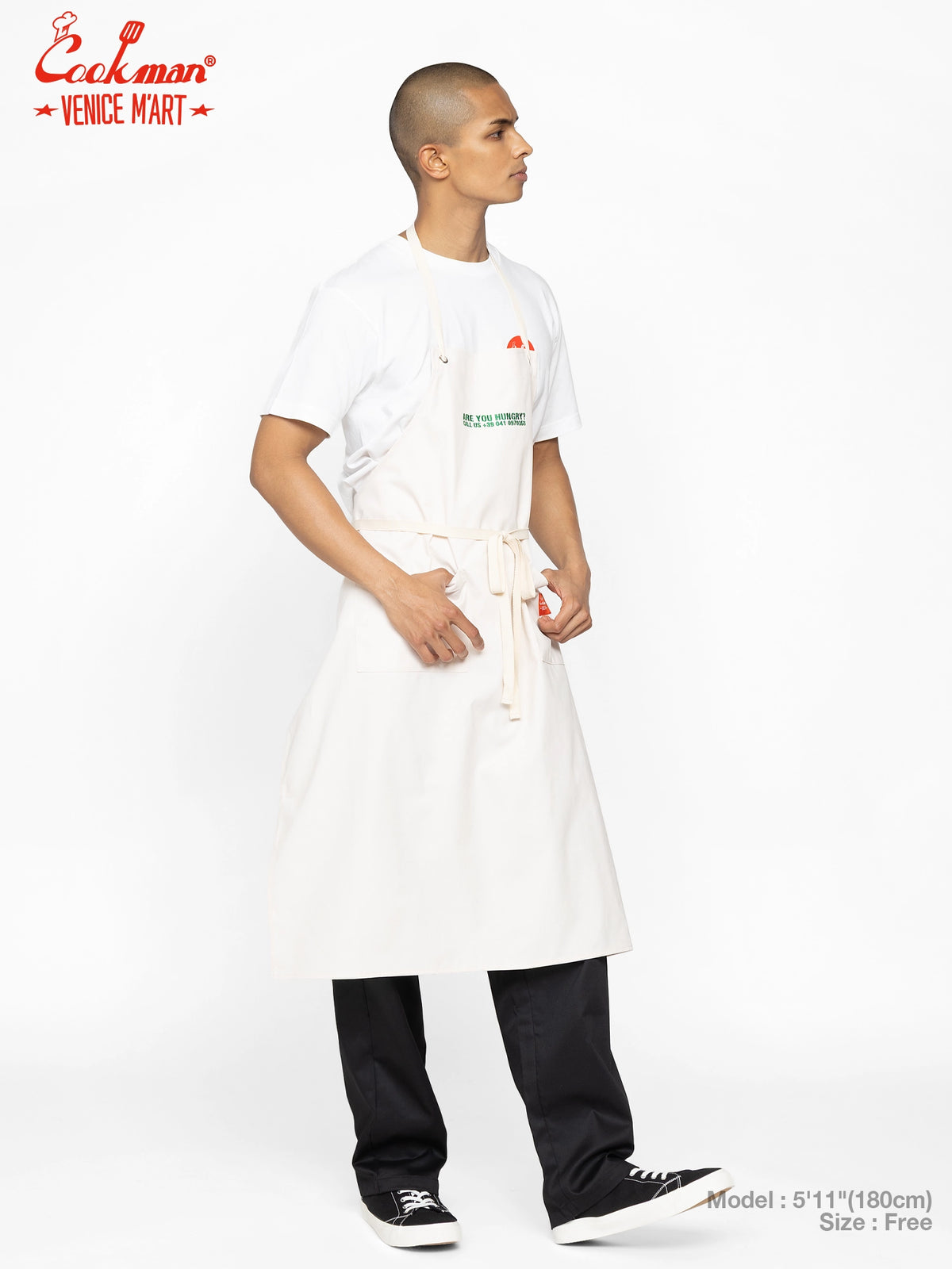 Long Apron - VENICE M'Art : Cream