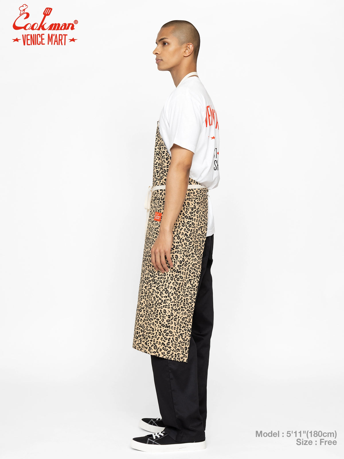 Long Apron - VENICE M'Art : Leopard Beige