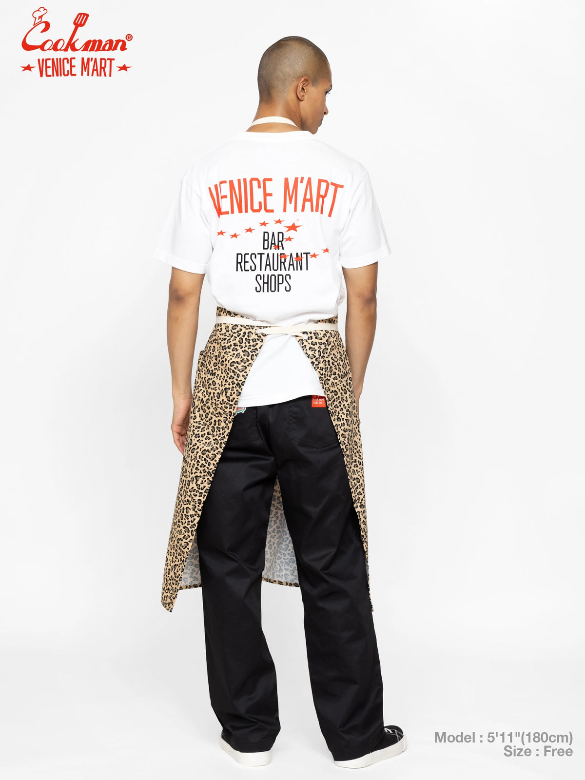 Long Apron - VENICE M'Art : Leopard Beige