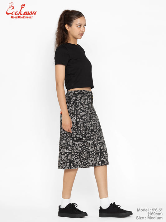 Baker's Skirt - Paisley : Black