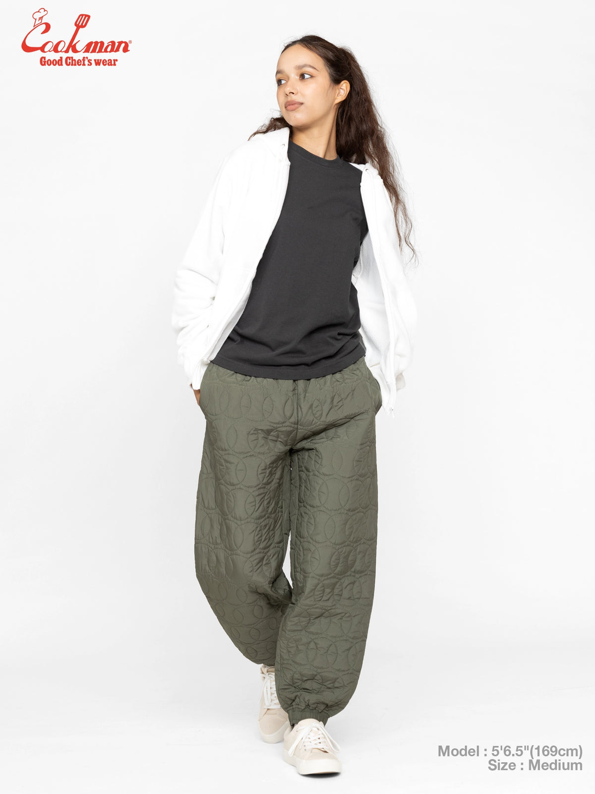 Chef Pants - Quilted Baseball : Olive
