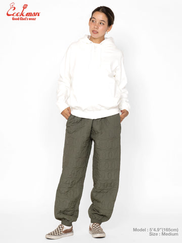 Chef Pants - Quilted Baseball : Olive