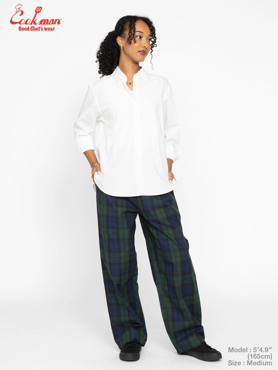Chef Pants High-Wide - Black Watch Check