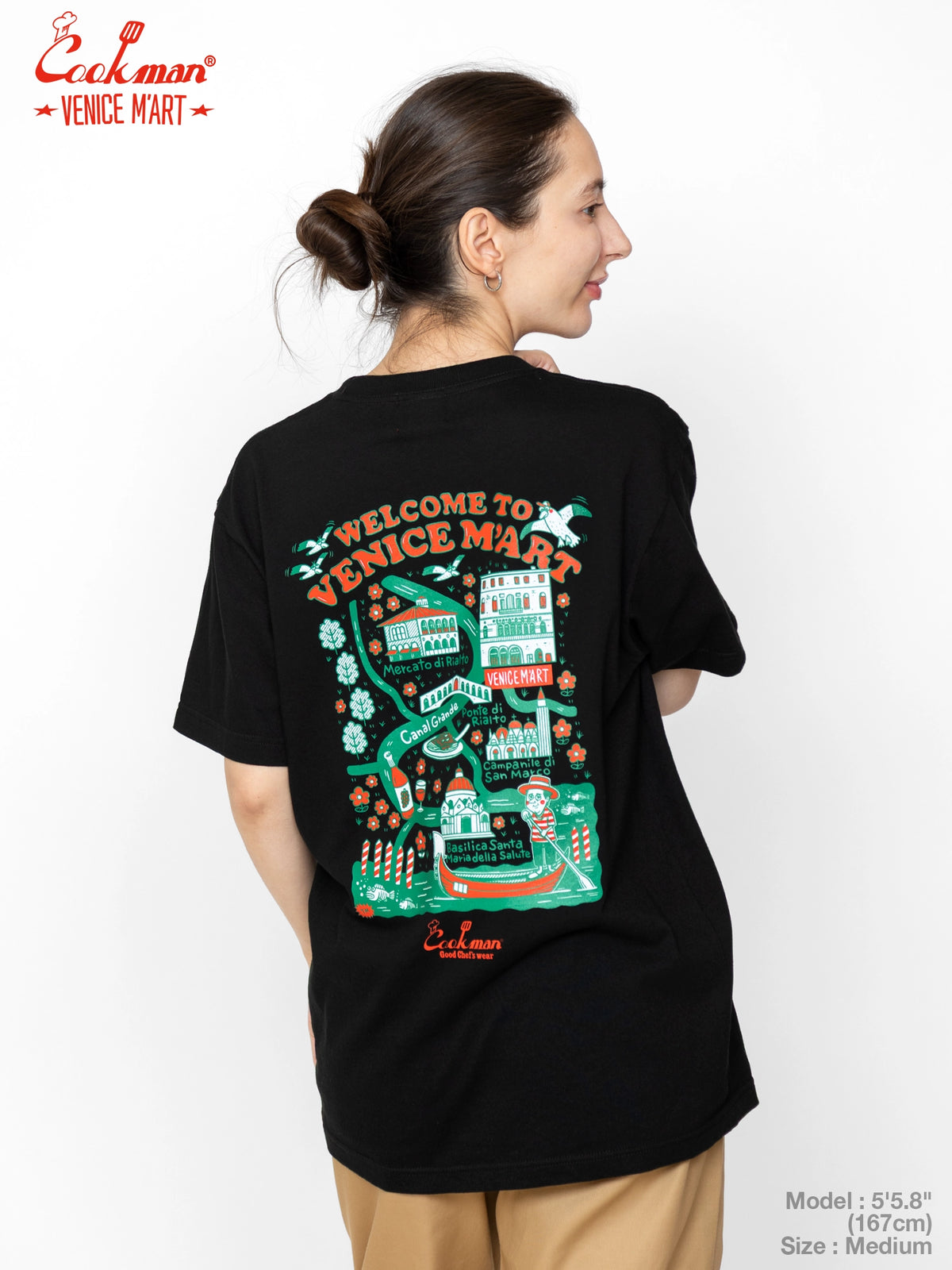 Tees - VENICE M'Art TM Paint Venice Map : Black