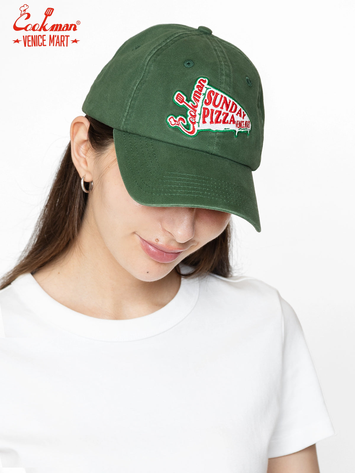 Cap - VENICE M'Art Embroidery : Dark Green