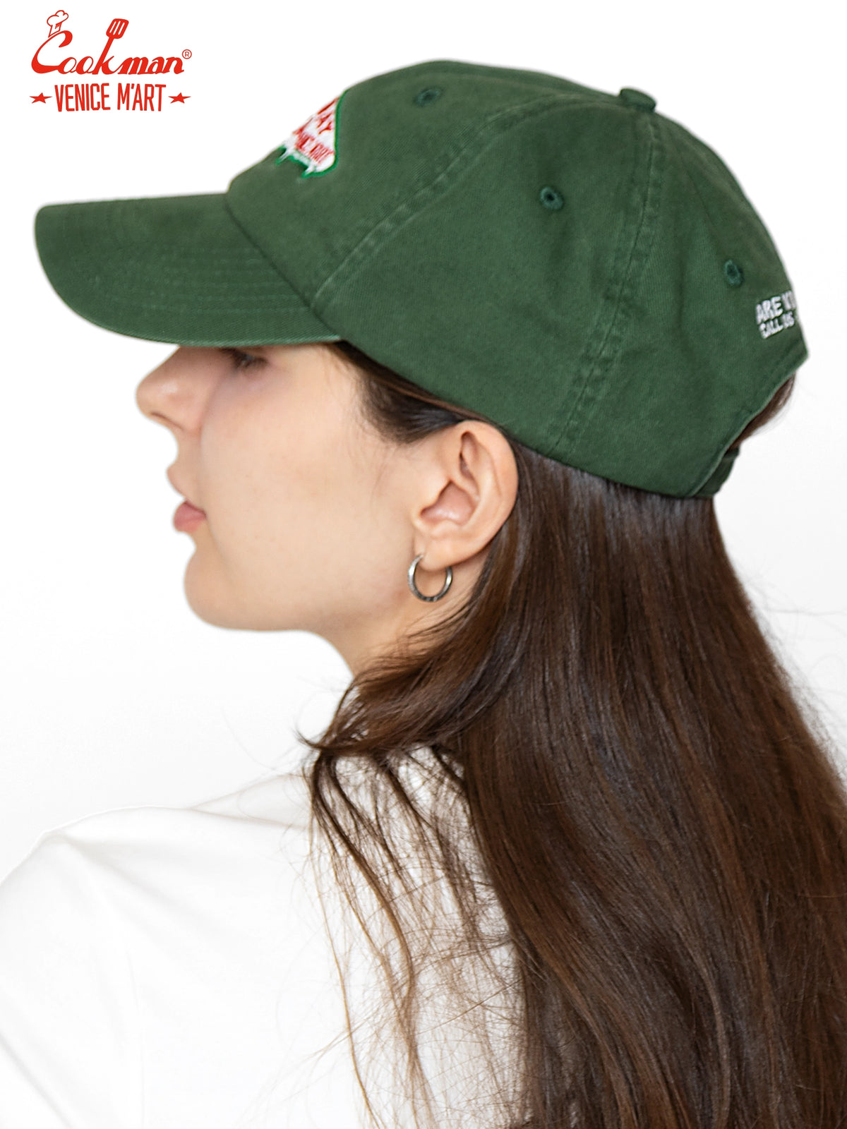 Cap - VENICE M'Art Embroidery : Dark Green