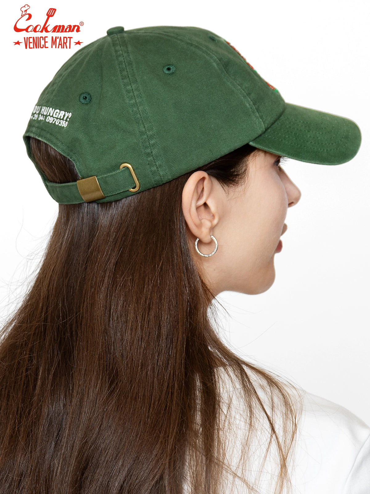 Cap - VENICE M'Art Embroidery : Dark Green
