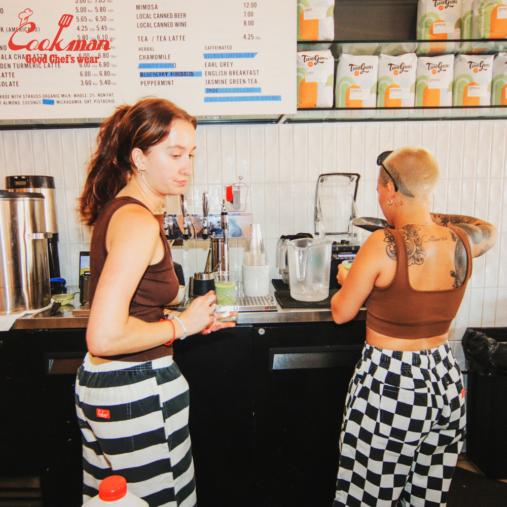 Cookman Chef Pants Semiwide -  Washed Duck Canvas Border