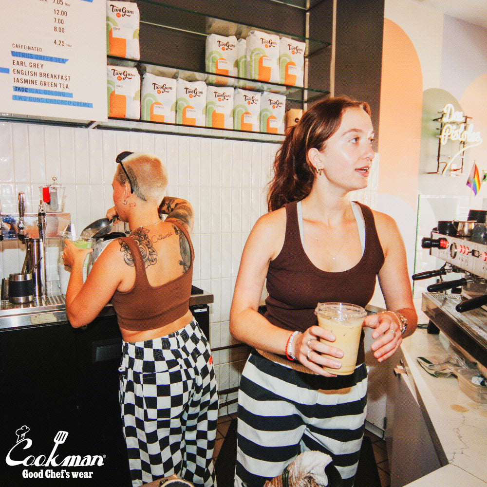 Cookman Chef Pants Semiwide -  Washed Duck Canvas Border