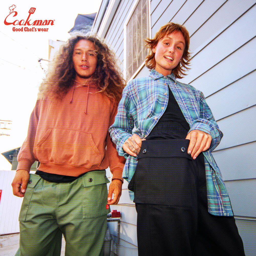 Cookman Monkey Pants - Herringbone : Olive