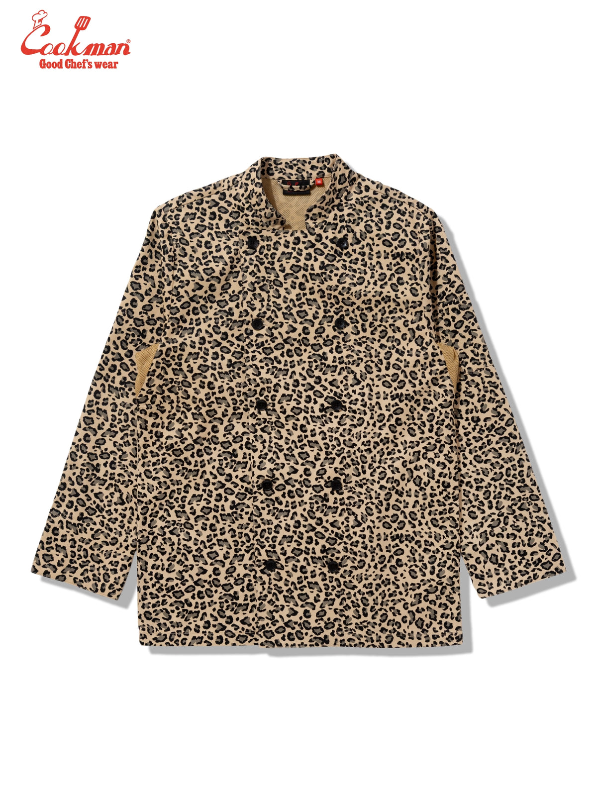 Chef Coat Long Sleeve Vented - Leopard : beige
