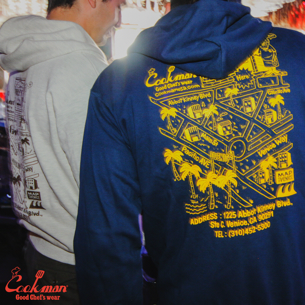 Cookman Zip-up Hoodie - TM paint Abbot Kinney : Navy