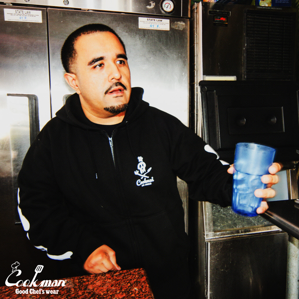 Cookman Zip-up Hoodie - Skull : Black