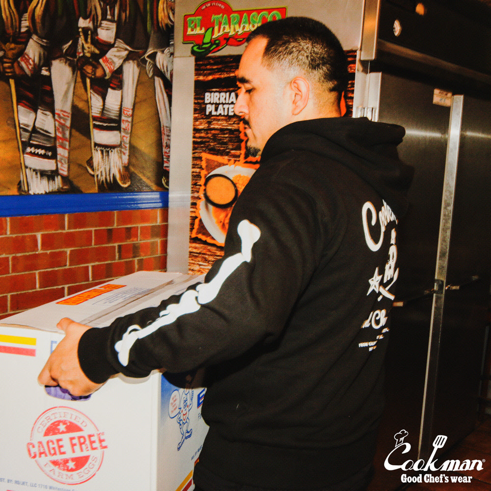 Cookman Zip-up Hoodie - Skull : Black