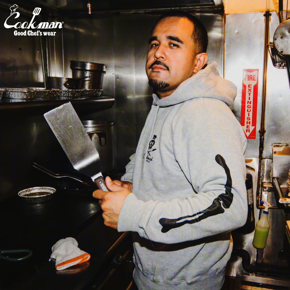 Cookman Zip-up Hoodie - Skull : Gray